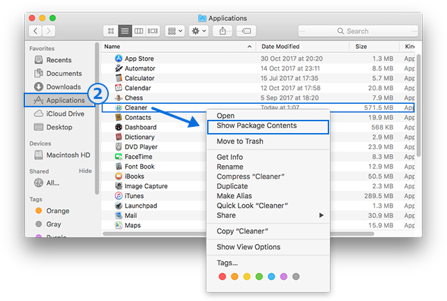 mac contacts cleaner