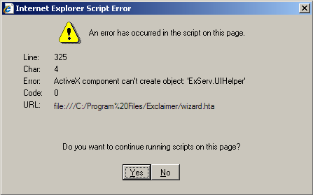 Fix ActiveX Error
