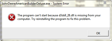 Fix D3dx928.dll Error